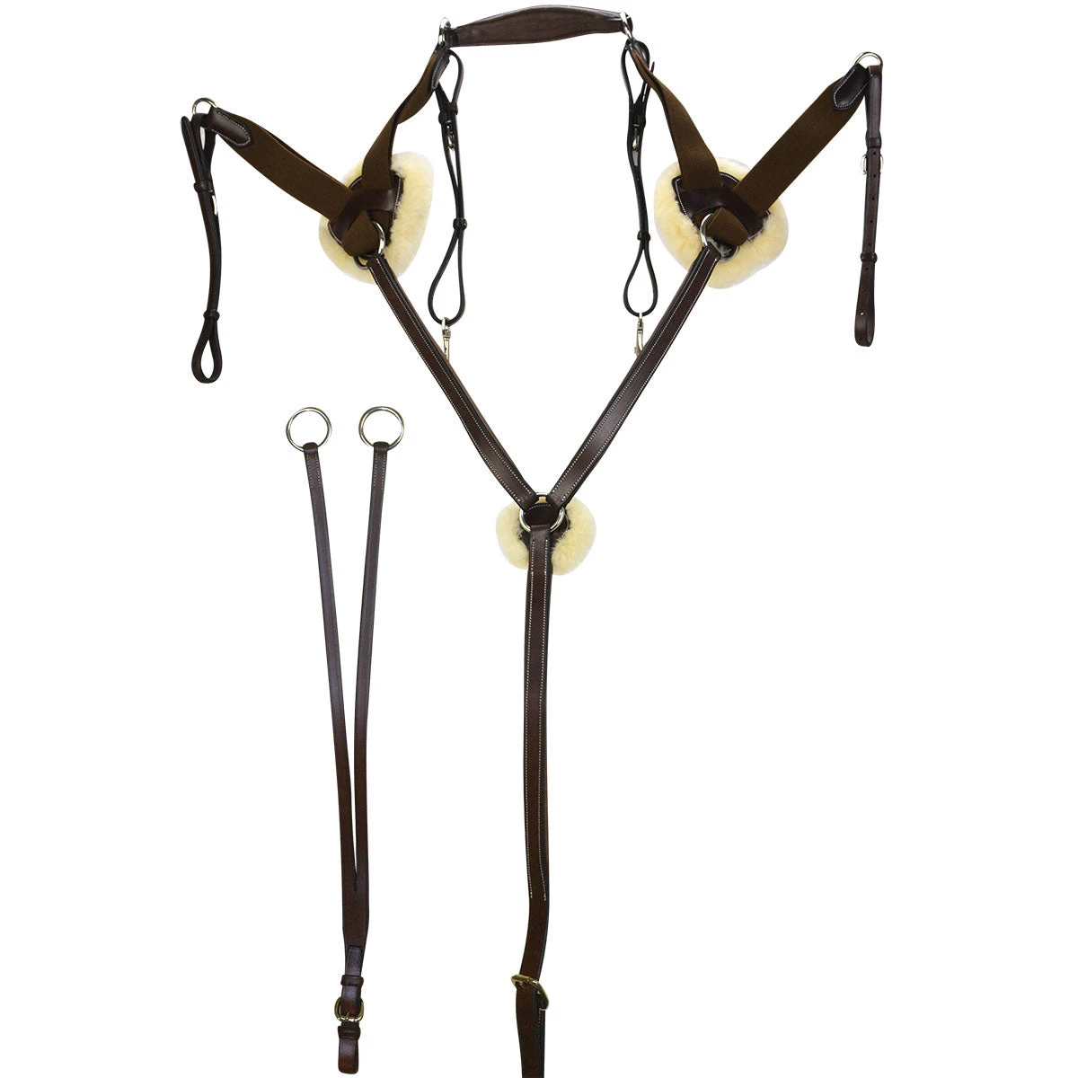 Nunn Finer 5 Way Breastplate Horse Size 4 Nunn Finer 5 Way Breastplate Horse Size - Image 2