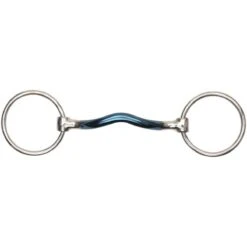 Shires Blue Sweet Iron Low Port Mullen Loose Ring Snaffle