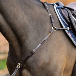 LeMieux Havana Leather Breastplate -Ovation Equestrian Supplies Shop it02646 c1126 alt1