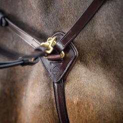 LeMieux Havana Leather Breastplate -Ovation Equestrian Supplies Shop it02646 c1126 alt2