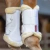 LeMieux Fleece Edge Mesh Brushing Boots White -Ovation Equestrian Supplies Shop it02760 c1172